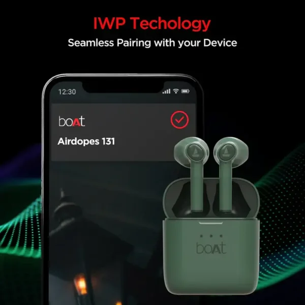 zopic boAt Airdopes 131 Truly Wireless Bluetooth in Ear Earbuds with Mic Earphones, TWS, Seamless User Experience, 12H Playtime, Charging Time: 2 Hours zopic