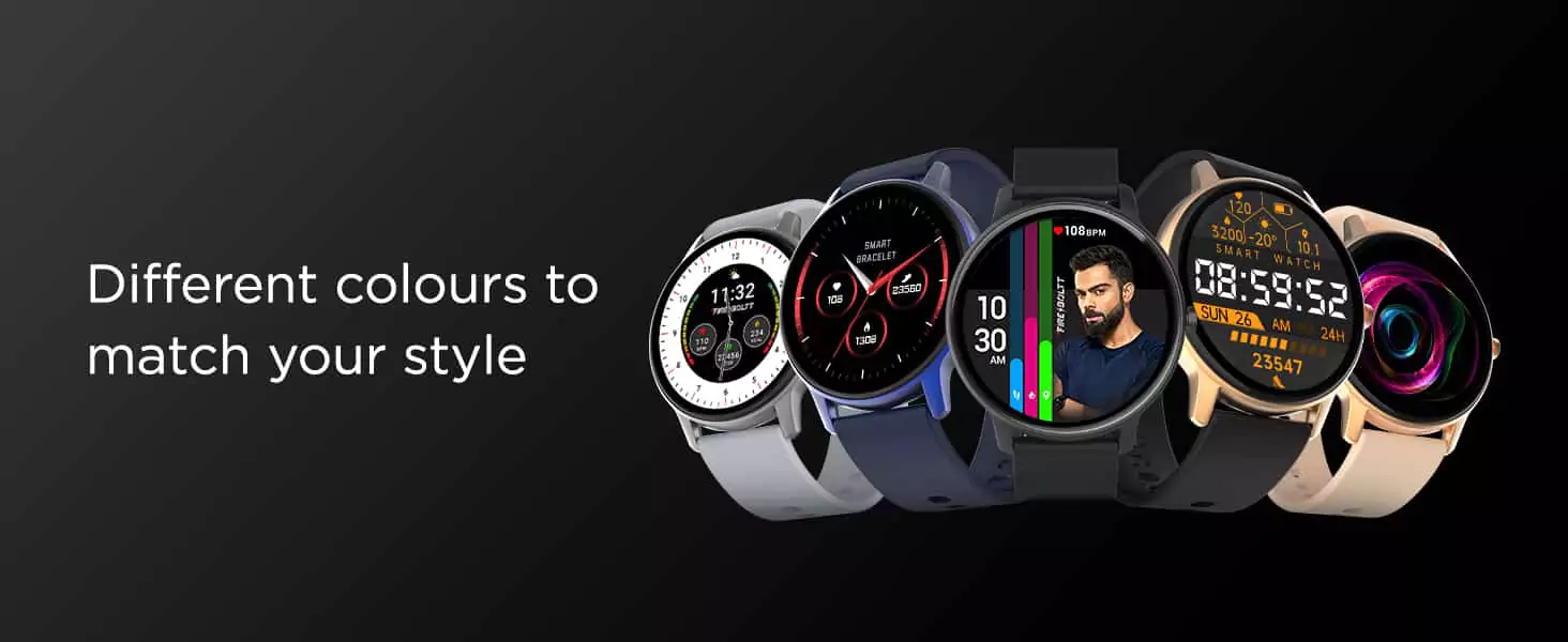 zopic Fire-Boltt Rage Smartwatch Full Touch 1.28” Display & 60 Sports Modes with IP68 Rating, Sp02 Tracking, Over 100 Cloud Based Watch Faces, Free Size