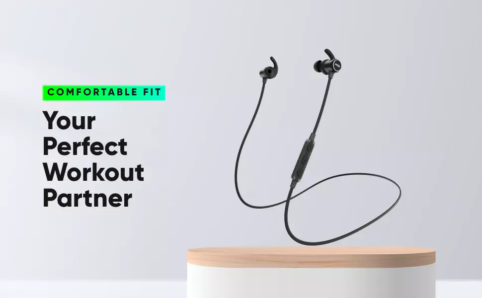 Mivi ThunderBeats 2 Neckband Upgraded Audio Bluetooth Wireless in Ear Earphones with Superior Sound, Powerful Bass, 14 Hours Playtime, Comfortable Fit | zopic