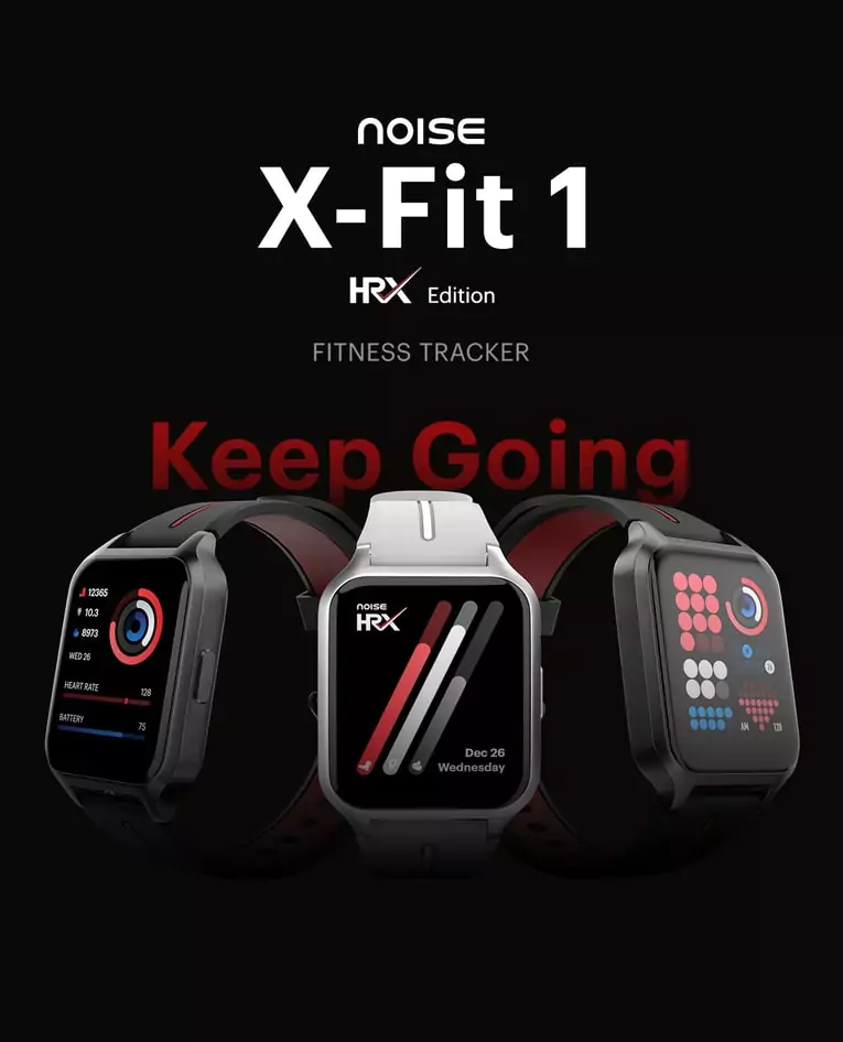 Buy Noise HRX Bounce Smartwatch by Hrithik Roshan, 3.53 cm (1.39 inch) HD  Display, Bluetooth Calling, Upto 7 Days Battery, 100+ Sports Modes,  Metallic Finish & Dual Tone Strap, Health Suite (Jet Black) Online at Best  Prices in India - JioMart.