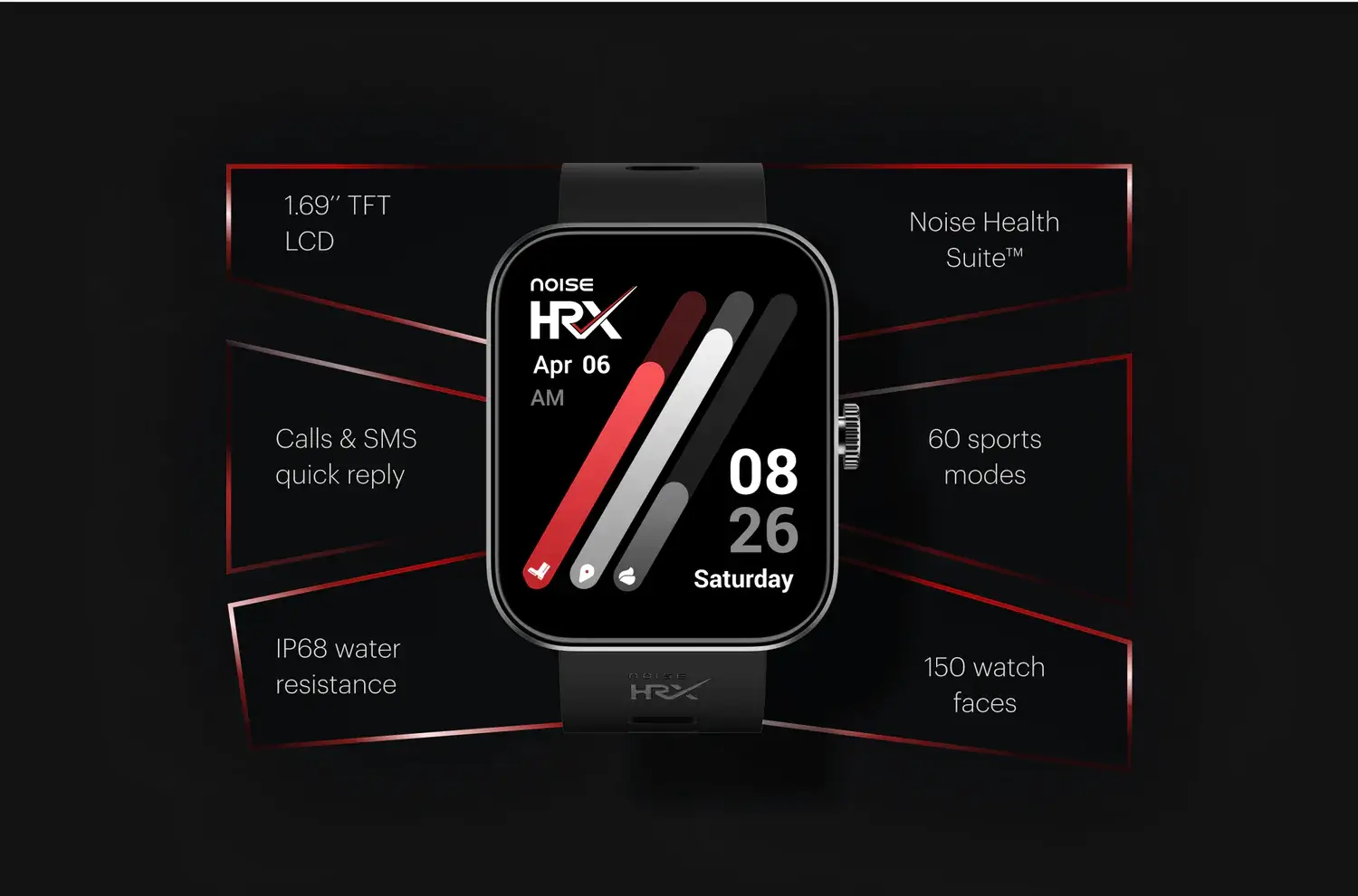 Noise X-Fit 1 smartwatch in partnership with HRX launched: India price,  features | Technology News - The Indian Express