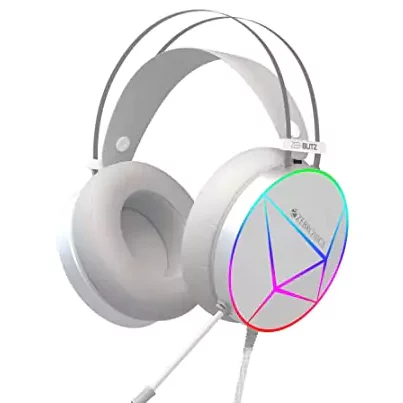 Zebronics Zeb Blitz Headphone white color Gaming RGB Lights