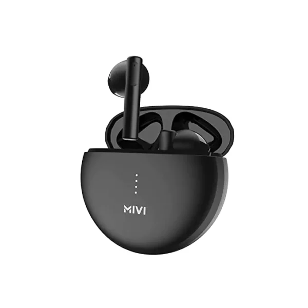 Mivi DuoPods A350 Earbuds 50hrs Playtime True Wireless with Rich Bass,13mm Dynamic Drivers, Fast Charging, Made in India, Half in Ear, Metallic Shades | zopic