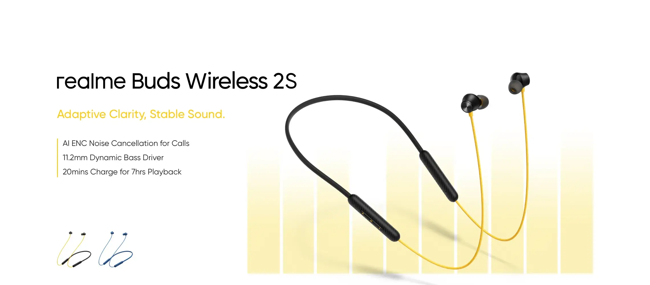 realme Buds Wireless 2S Neckband with 24Hrs Total Playback, Dual Device Switching & Type C Fast Charge, Super Low Latency Gaming Mode | zopic