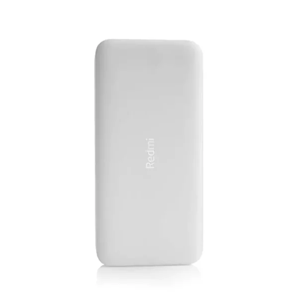 zopic Redmi 20000mAh white color Powerbank, USB Type C, Micro USB Ports, Dual USB Output, 18W Fast Charging, Low Power Mode