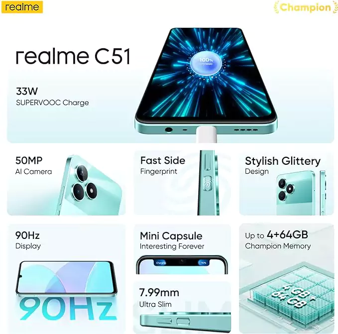 Realme Launches A New C Series Smartphone: The Realme C51